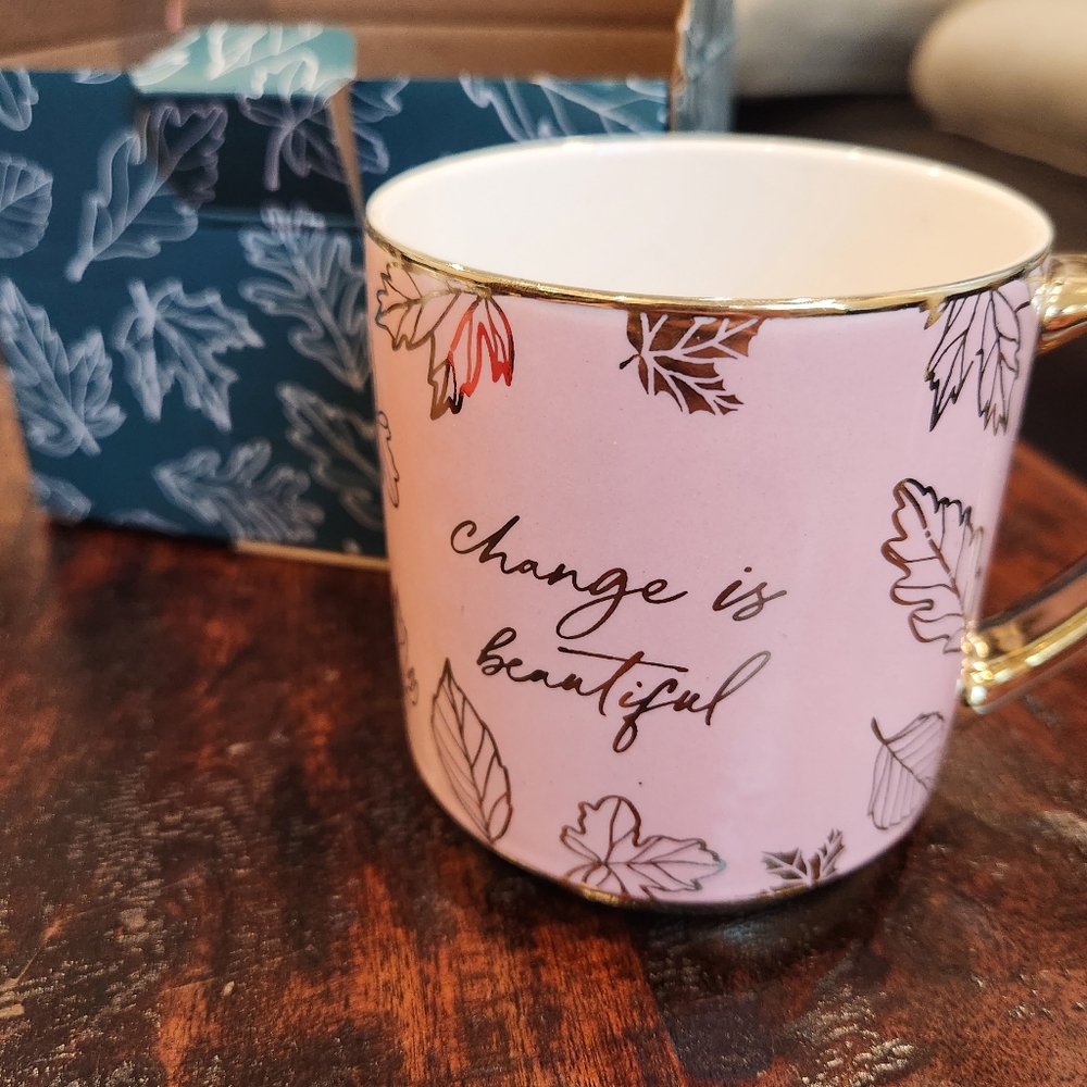 NIB Erin Condren Change is Beautiful Mug